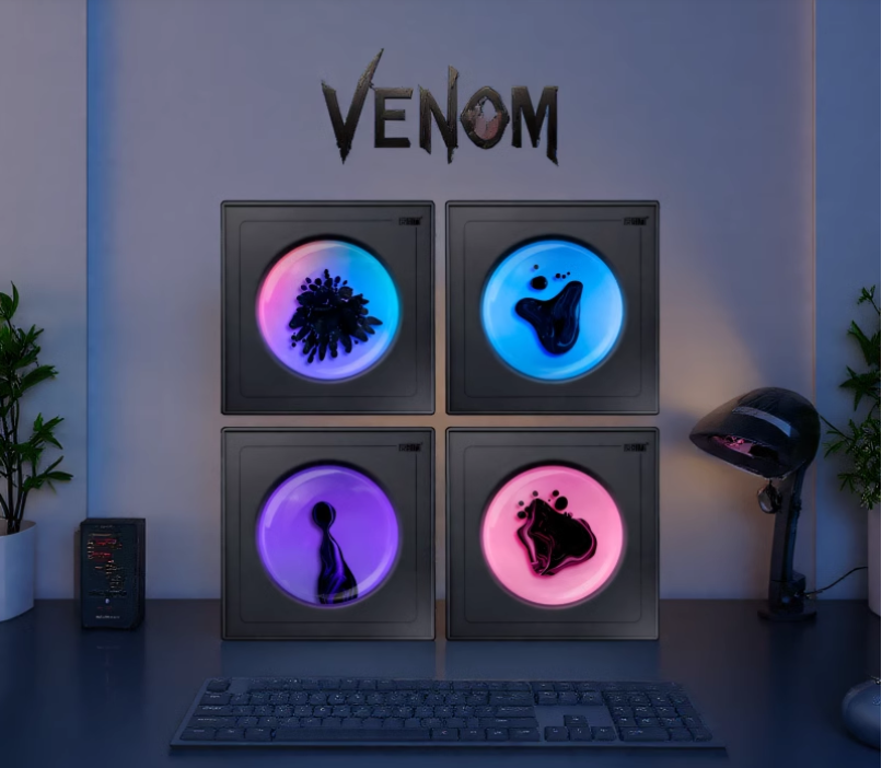 Magnetic ‌Fluid Rhythm Lamp‌ | Liquid Light Show Syncs to Your Music | Hypnotic Gift Tech for Gamers & Music Lovers